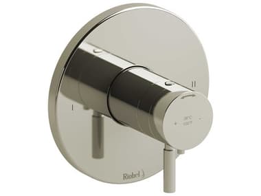 Riobel Riu Polished Nickel Therm & Pressure Balance Trim with 2 Functions RIOTRUTM44PN