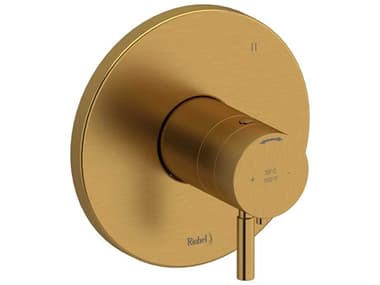 Riobel Riu Brushed Gold Therm & Pressure Balance Trim with 5 Functions RIOTRUTM45BG