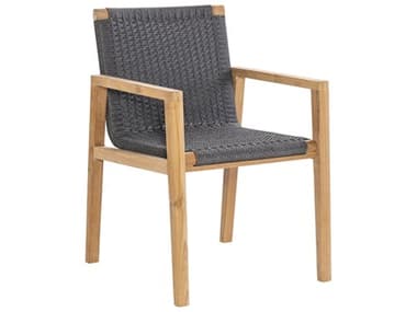 Royal Teak Collection Admiral Dining Chair in Charcoal RLADCHG