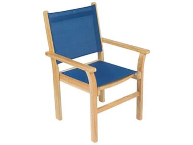 Royal Teak Collection Captiva Sling Stacking Chair-Navy RLCAPN