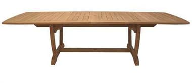 Royal Teak Collection Expansion 64''W x 39''D Rectangular Double Leaf Gala Dining Table RLGALA64