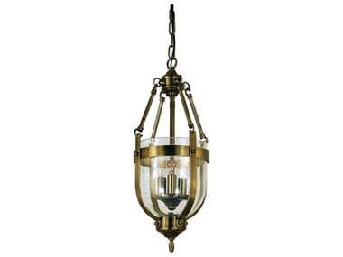 Framburg Hannover 8" Wide 3-Light Brass Dome Chandelier RM1013