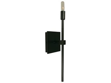 Framburg Simone 18" Tall 1-Light Black Wall Sconce RM4401