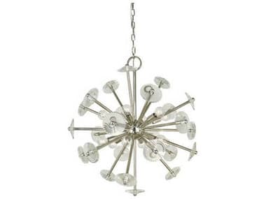 Framburg Apogee 26&quot; 12-Light Silver Crystal Sputnik Pendant RM4815