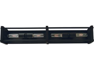 Framburg Industria 32" Wide 4-Light Matte Black Vanity Light RM5534