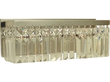 Framburg Hannah 5" Tall 2-Light Nickel Crystal Wall Sconce RM5627