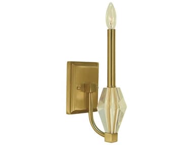 Framburg Vivian 16&quot; Tall 1-Light Brushed Brass Wall Sconce RM5661