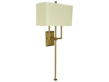 Framburg 31" Tall 2-Light Brushed Brass Wall Sconce RM5674