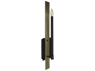 Framburg 25" Tall 1-Light Matte Black Brushed Nickel Wall Sconce RM5678