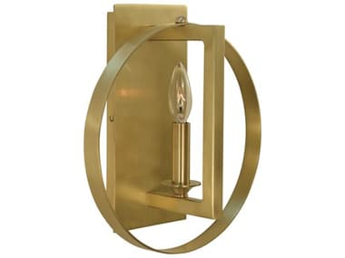 Framburg Olivia 11&quot; Tall 1-Light Brushed Brass Wall Sconce RM5861