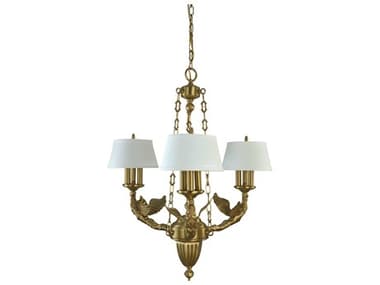 Framburg Ascension 9-Light Brushed Brass Traditional Candelabra Chandelier RM5940