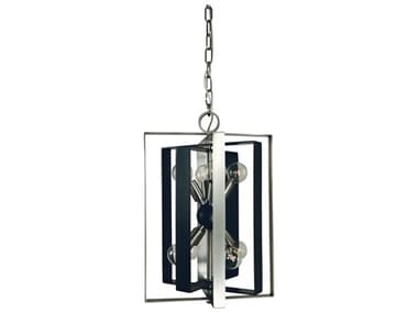 Framburg Interstellar 12" 8-Light Brushed Nickel Matte Black Sputnik Mini Pendant RML1098