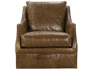 Robin Bruce Kara Swivel 33" Leather Accent Chair ROBKARAL016PA