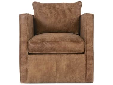 Robin Bruce Rothko Swivel Leather Accent Chair ROBROTHKOL016PB