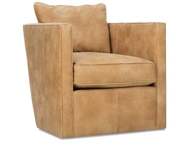 Robin Bruce Rothko Swivel Leather Accent Chair ROBROTHKOL016PD