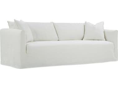 Rowe Alana 90" White Fabric Upholstered Sofa with Slipcover ROWALANAS002PA