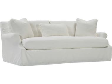 Rowe Bristol 85" White Fabric Upholstered Sofa with Slipcover ROWBRISTOLS002PB
