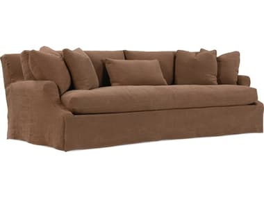 Rowe Bristol 98" Brown Fabric Upholstered Sofa with Slipcover ROWBRISTOLS00343A