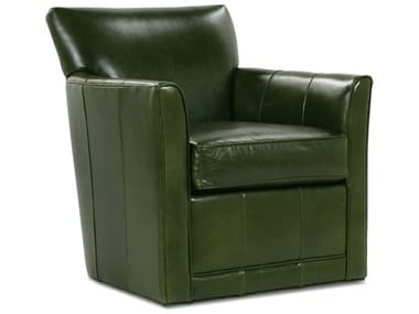 Rowe Times Square Swivel Green Leather Accent Swivel Chair ROWC181L01613A