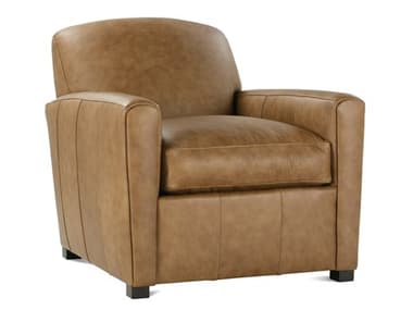 Rowe Desmond Brown Leather Accent Chair ROWDESMONDL00644A