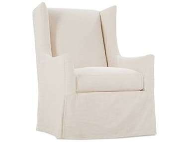 Rowe Ellory 31" Swivel Cream Fabric Accent Chair with Silpcover ROWELLORYS016PB