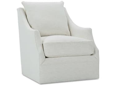 Rowe Kori Swivel White Fabric Accent Chair ROWKORI007PB