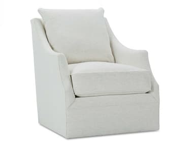 Rowe Kori Swivel White Fabric Accent Chair ROWKORI016PB