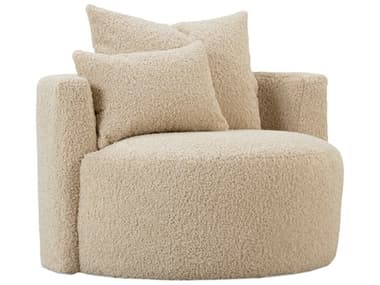 Rowe Leander 43" Beige Fabric Accent Chair ROWLEANDERP068PA