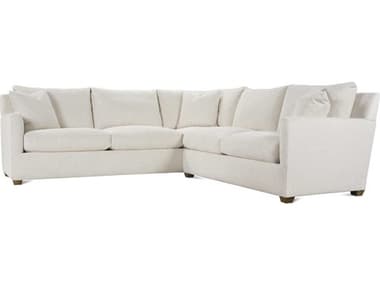 Rowe Lilah White Upholstered Left Facing Sectional Sofa ROWLILAH115EDP