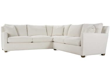 Rowe Lilah 112" Wide Cream Fabric Upholstered Sectional Sofa ROWLILAH118115EDP