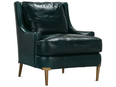 Rowe Lyra Green Leather Accent Chair ROWLYRAAL00673A