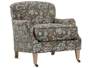 Rowe Marleigh Rolling Blue Fabric Accent Chair ROWMARLEIGH00643A