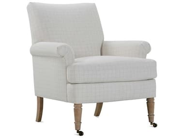 Rowe Hannah 31&quot; Rolling Beige Fabric Accent Chair ROWP29000643A