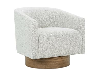 Rowe Petra Swivel White Fabric Accent Chair ROWP421316PA