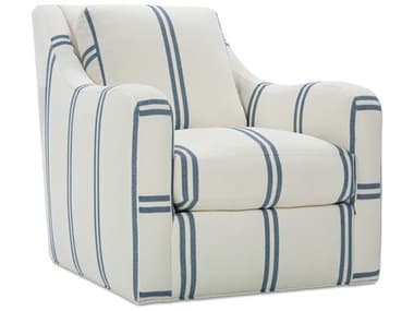 Rowe Abbie 32" Swivel White Fabric Accent Chair ROWP520016PC