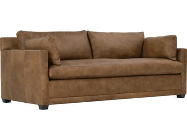 Rowe Sylvie 88" Carob Leather Upholstered Sofa ROWSYLVIEL022