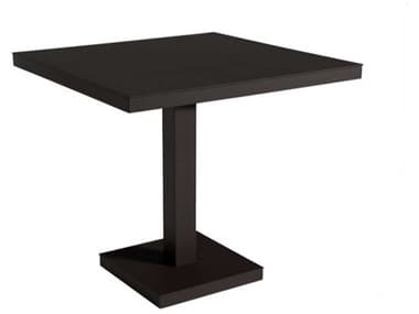 Resol Barcino Square Dining Table Pedestal Leg 31x31 Black RS014131X