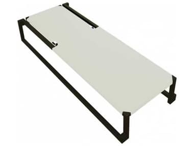 Resol Milano Sunlounger Black Structure White Textilene Price Includes 2 RS017862X