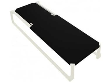 Resol Milano Sunlounger White Structure Black Textilene Price Includes 2 RS017922X