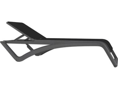 Resol Sky Club Sunlounger Dark Grey Structure Grey-Black Textilene Price Includes 2 RS039292X