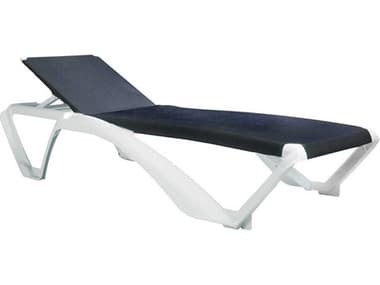 Resol Marina Club Sunlounger White Structure Blue Jeans Textilene Price Includes 2 RS039762X