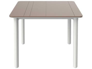 Resol Noa Square Dining Table White Base Sand Dining Table Top RS041671X