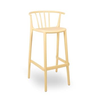 Resol Woody Eco Recycled High Bar Chair Fire Yellow Price Includes 4 RS058864X