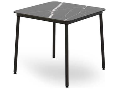 Resol Hub Square Dining Table 31x31 Black Marble RS063321X