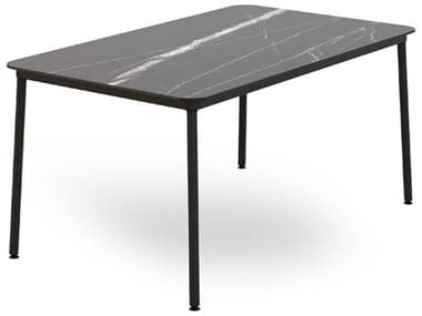 Resol Hub Rectangular Dining Table 59x35 Black Marble RS063481X