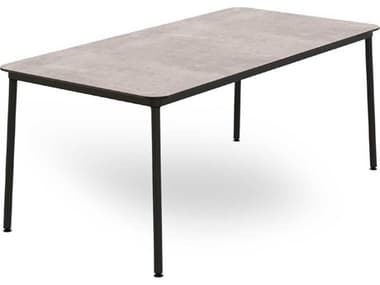 Resol Hub Rectangular Dining Table 70x35 Cement RS063541X