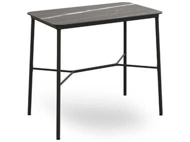 Resol Hub Rectangular Bar Table Black Marble 47x27 RS063721X