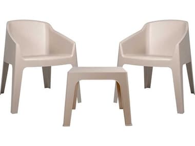 Resol Baku 3 Piece Recycled Conversation Set with Cushions Sand RS216471X
