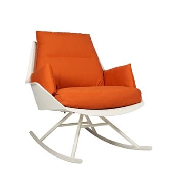 Resol Anou Rocking Lounge Chair Ivory Pumpkin RS701441X