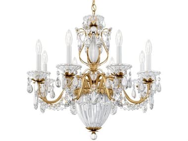 Schonbek Bagatelle 11-Light Silver Crystal Candelabra Chandelier S51238